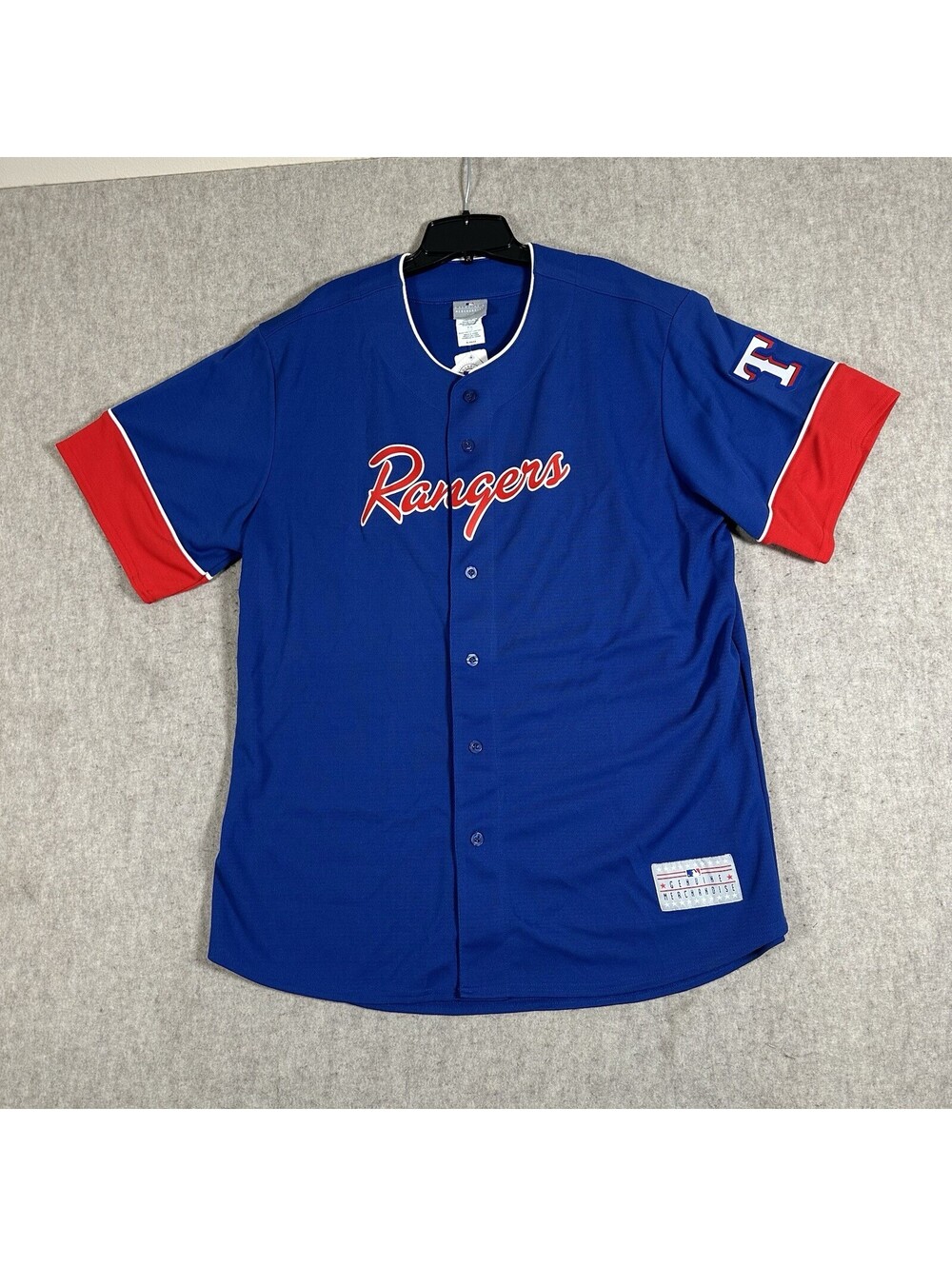 Texas Rangers MLB Ian Kinsler Size XL Jersey #5 Genuine Merchandise Blue